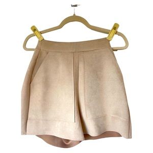 Zara faux suede shorts